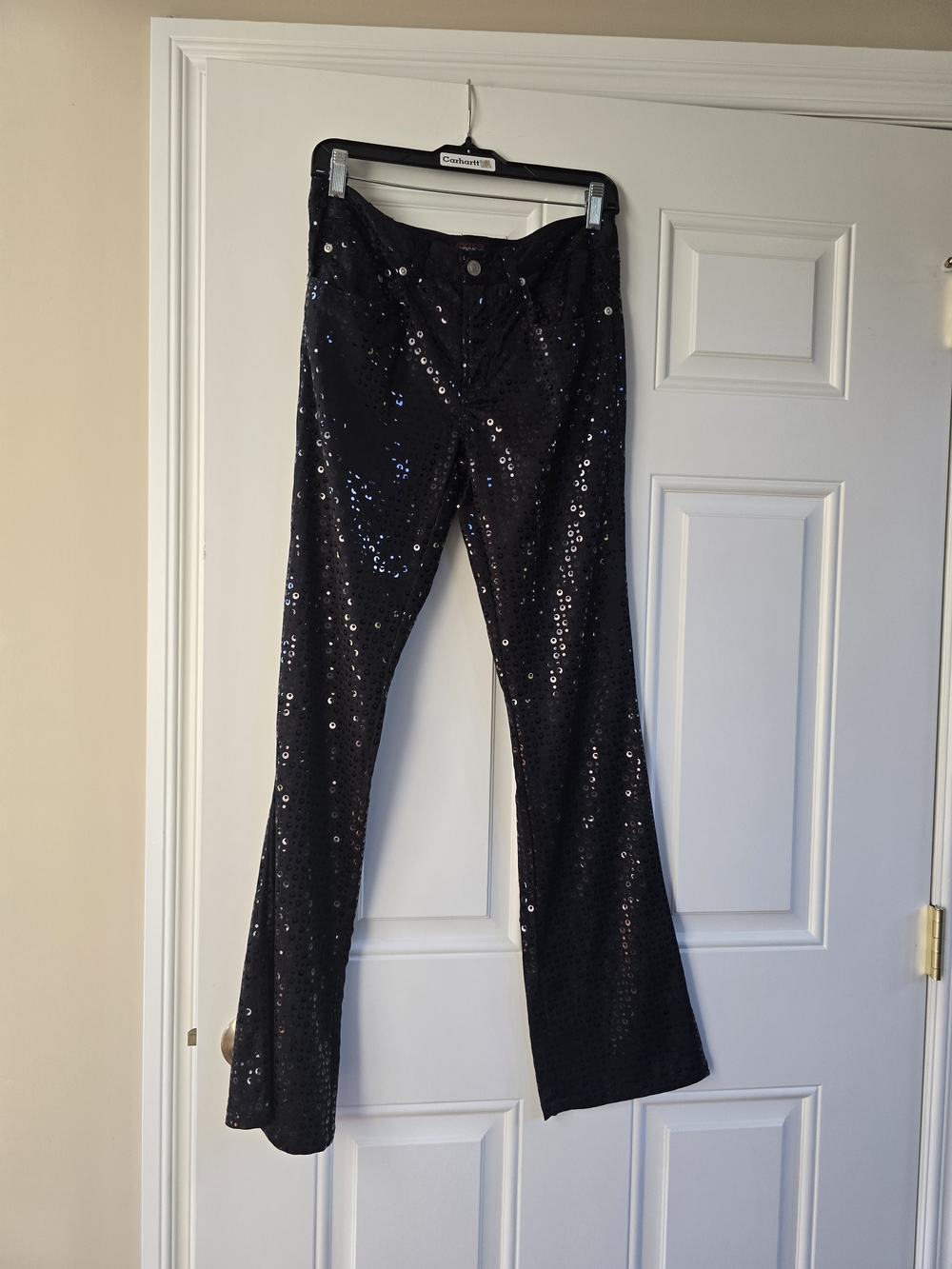 Vintage Z. Cavaricci Black Sequin  Pants